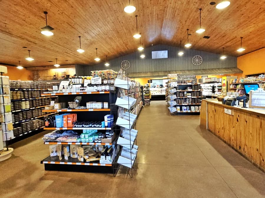 The store interior today